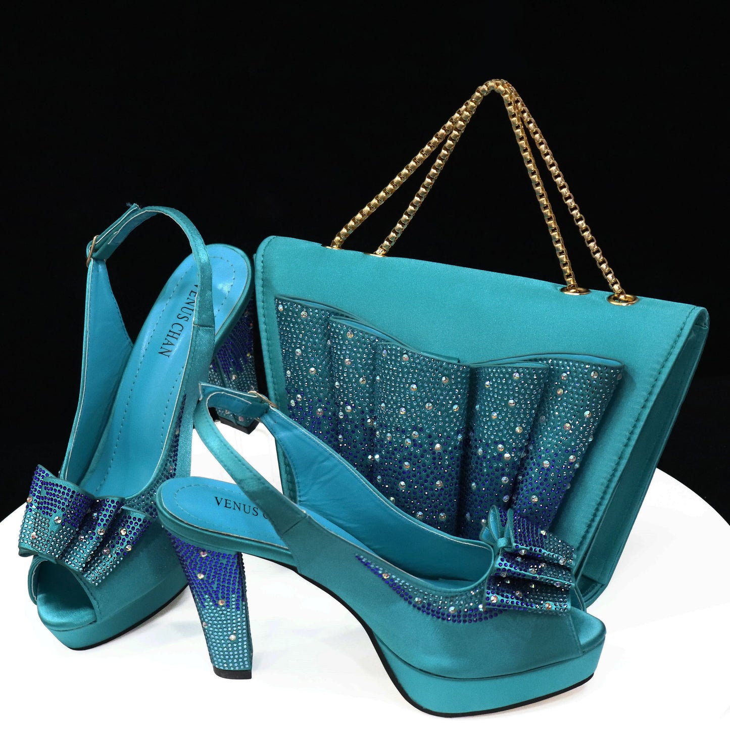 Zapatos italianos con bolsos a juego HTY1-4