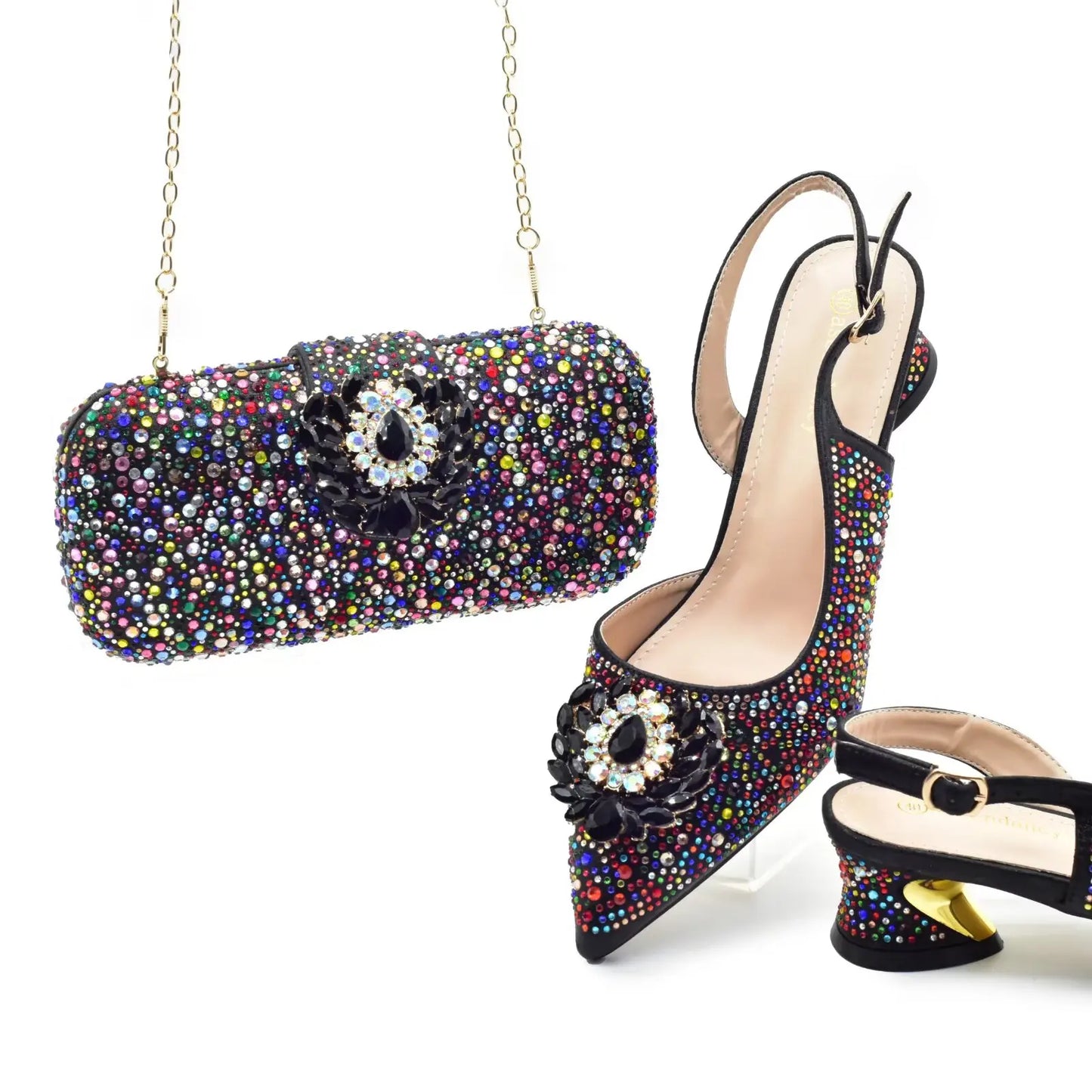 Juego de zapatos y bolso a juego para mujer HAS1-1