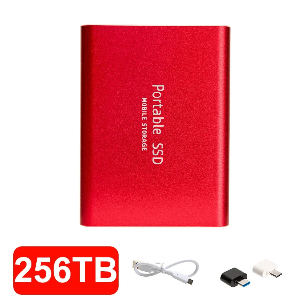 4TB Mini External Solid State Drive Portable SSD 8TB Hard Drive Small Size Quick Read Write Travel Backup Storage