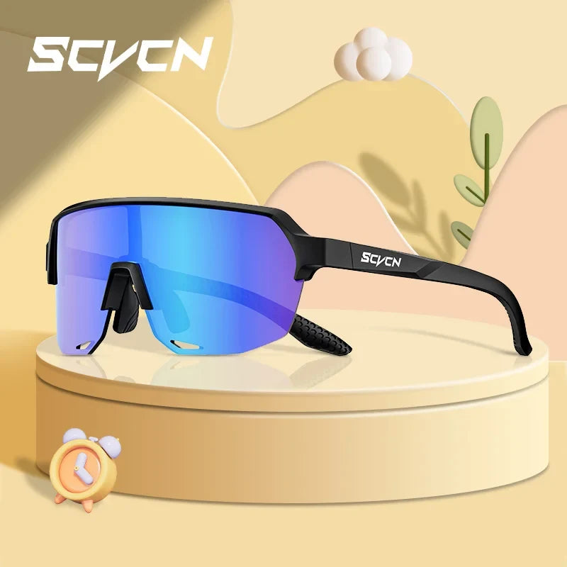 SCVCN Children Cycling Sunglasses Outdoor Road MTB Bike Eyewear Teenager Girls Boy Hiking Running Glasses Sports UV400 Goggles