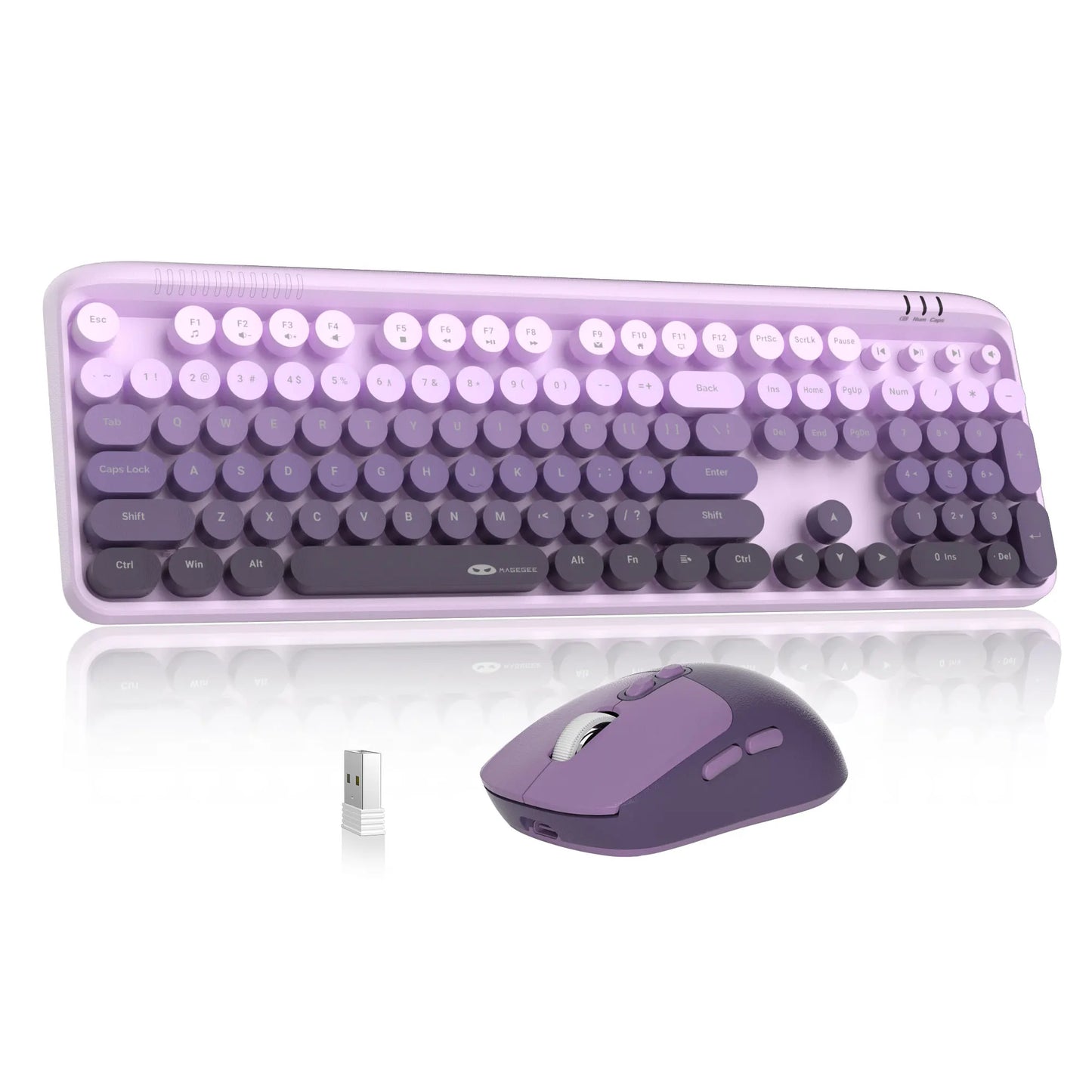 MageGee V920 Wired Game Keyboard Wireless Three DPI Adjustable Mouse Set 104 Keys Power Saving For Laptop Tablet PC Accessories