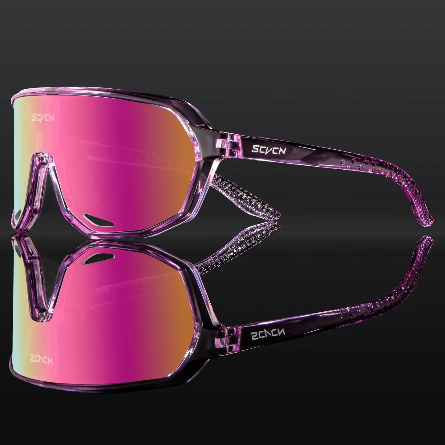 Scvcn Cycling Glasses Photochromic Sunglasses for Men Sun Mountain Bike Road Bicycle Eyewear Cycle Goggles Sports UV400 MTB