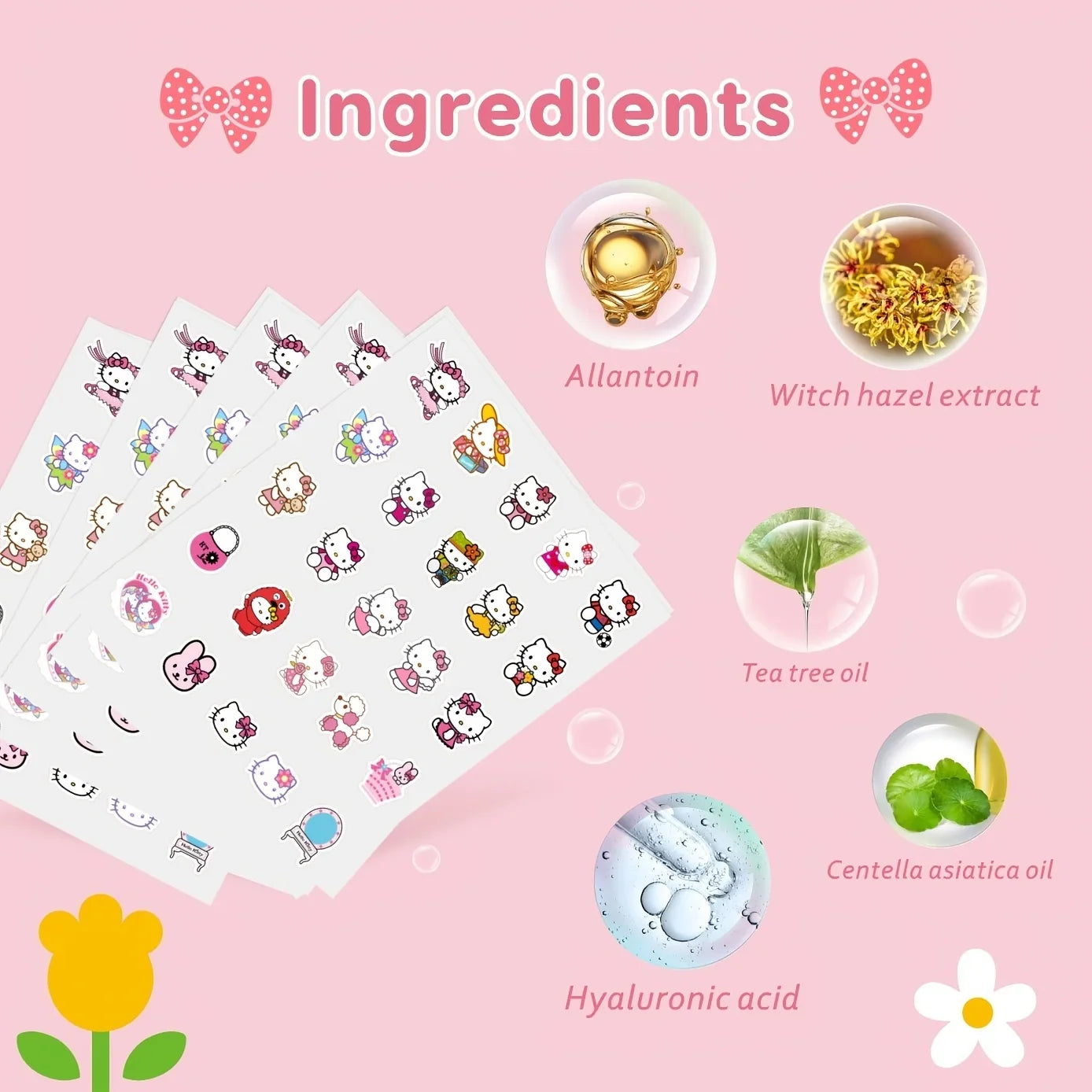 45/135PCS Sanrio Hello Kitty Cartoon Pimples Defect Patch - Invisible Hydrocolloid Acne Patch, Facial Decoration Patch,