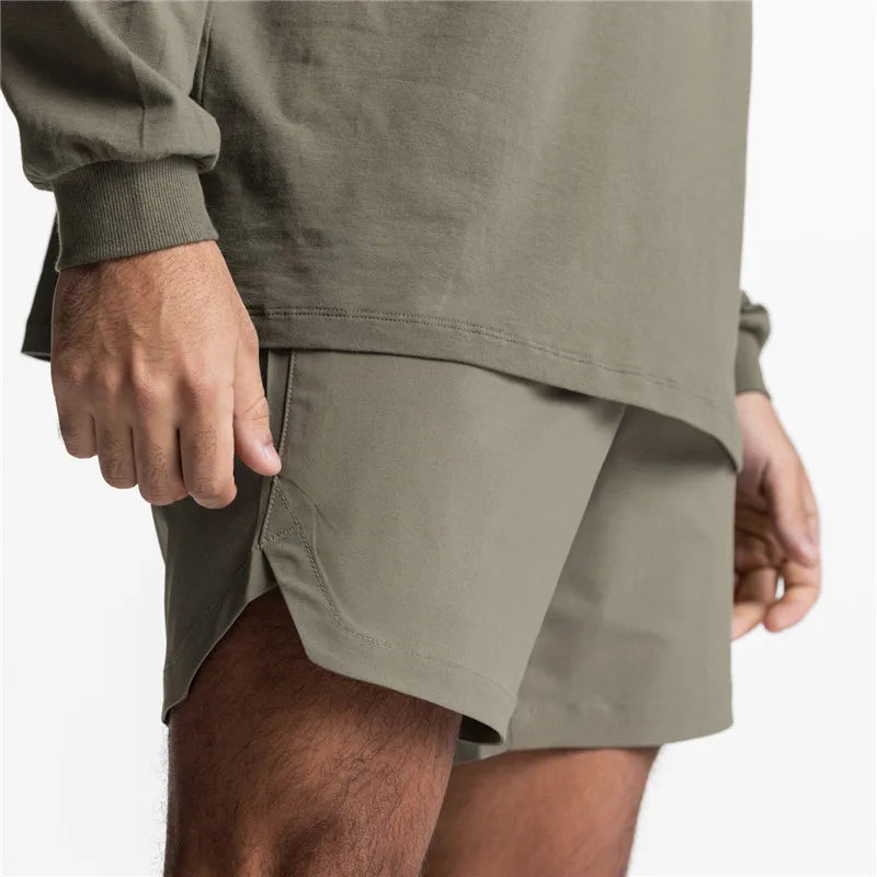 Pantalones Cortos de Correr para Hombre, Deportivos de Secado Rápido
