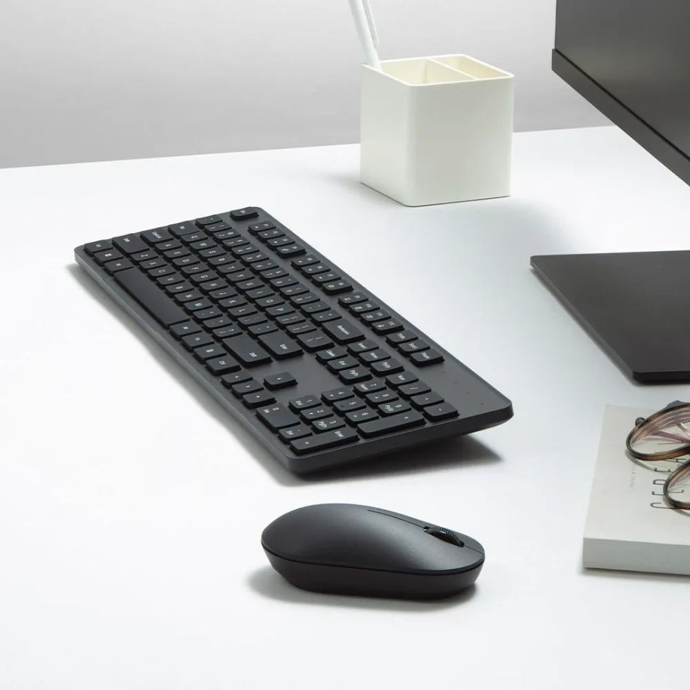 Xiaomi Keyboard and Mouse Set 2 2.4G Wireless Keyboard and Mouse Set Office Slim Keyboard 104Keys Smart Energy-saving Sleep Mode