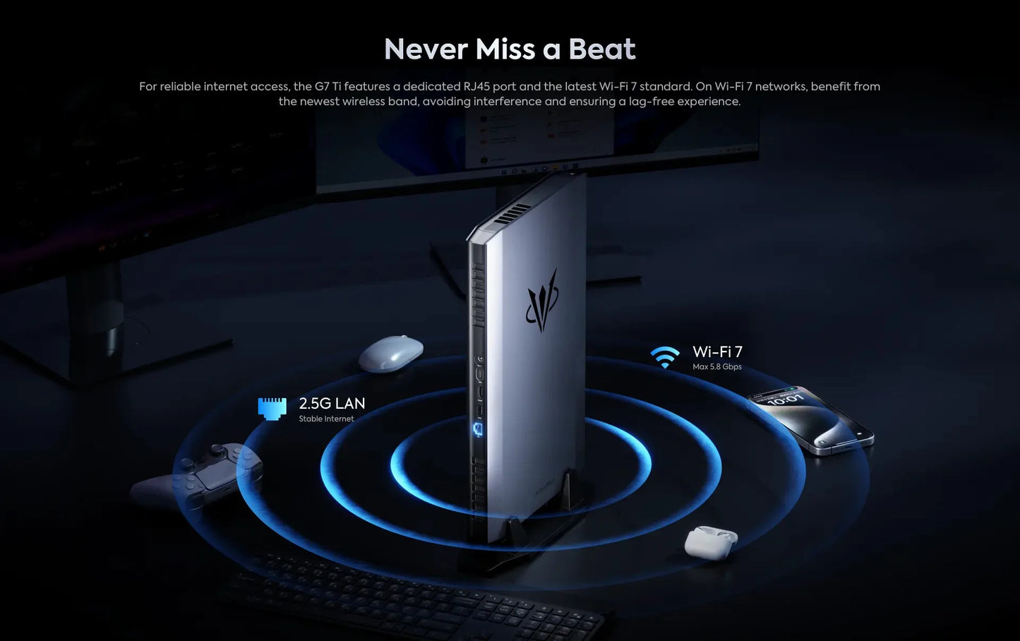 New AtomMan Gaming Mini PC G7 Ti /G7 Ti SE Intel Core i9-14900HX/ i7-14650HX+RTX 4070 DDR5 Minisforum AI Graphics Gaming Mini PC