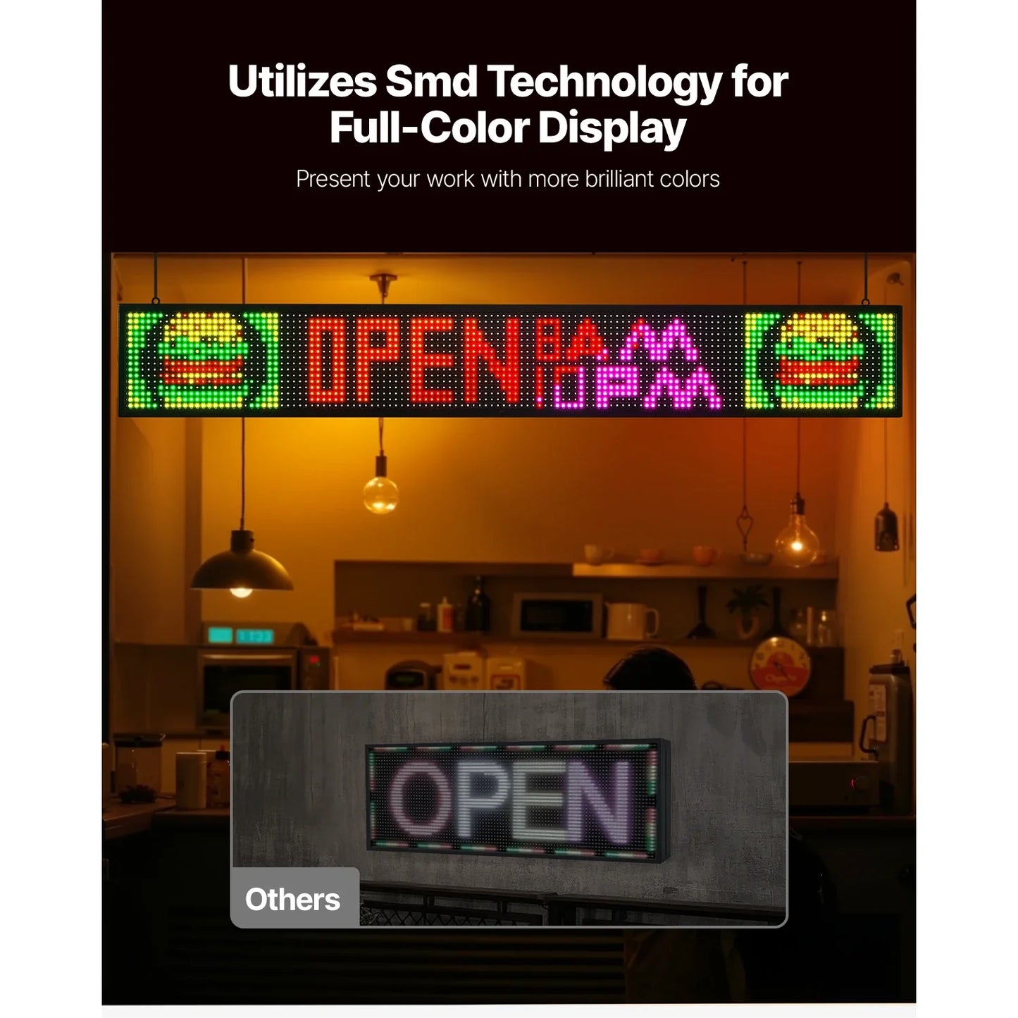SucceBuy Programmable LED Signboard With Digital Display Panel Advertising