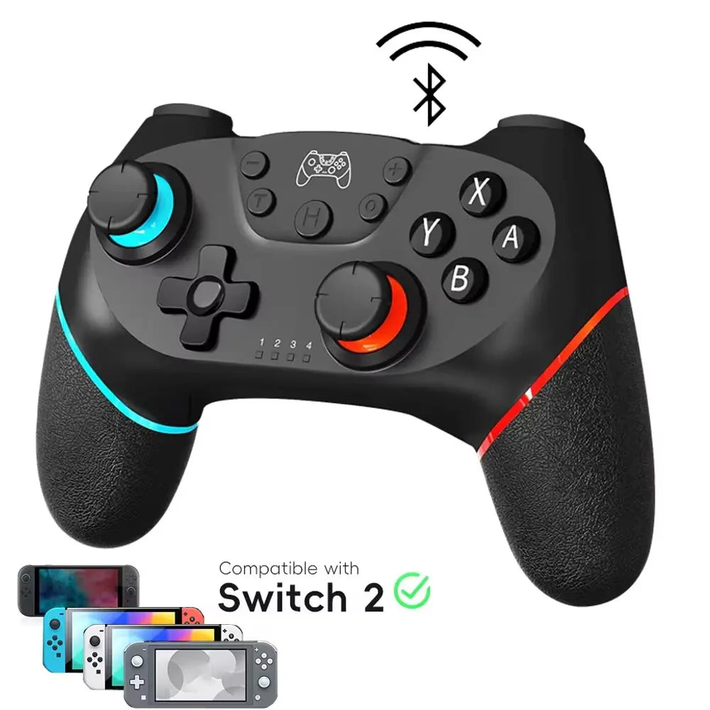 Wireless Controller For Switch2/Lite/NS Oled Console Bluetooth-Compatible Gamepad Android Phone PC Joystick Controle with 6-Axis