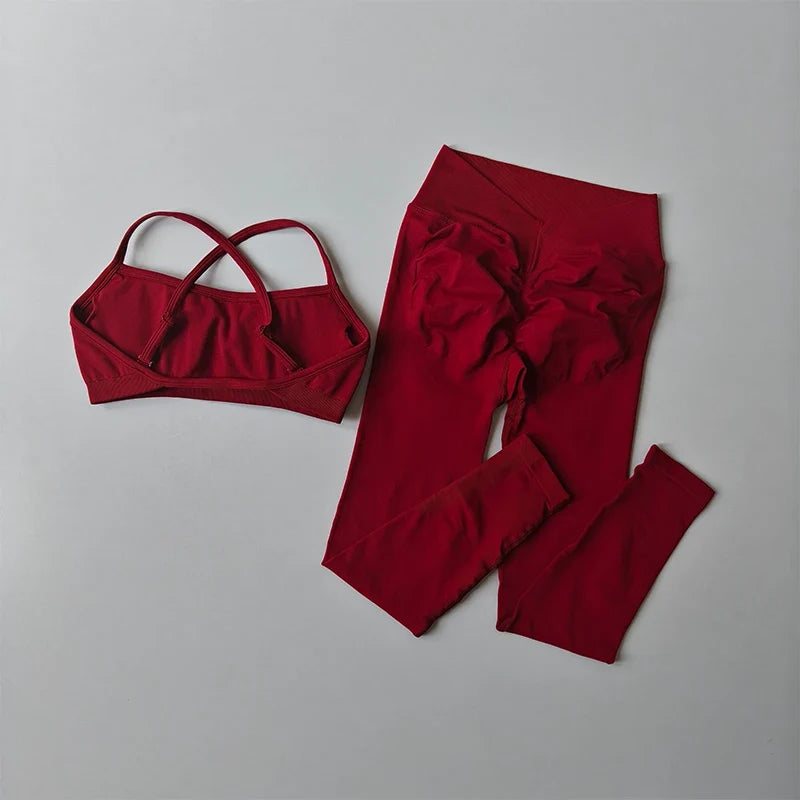2-Piece Workout Set – Sports Bra & Butt Lift Leggings