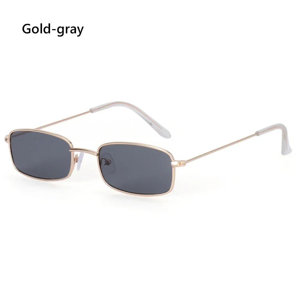 1PC Vintage Small Frame Shades Retro Oval Black Sunglasses Unisex Luxury Brand Designer Pink Sun Glasses Female Travel Eyewear