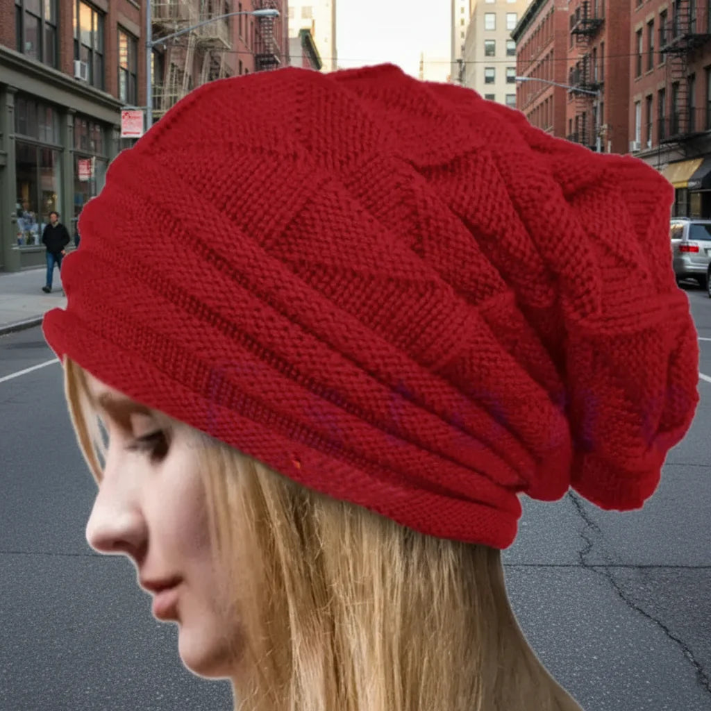 Gorro de punto holgado extragrande