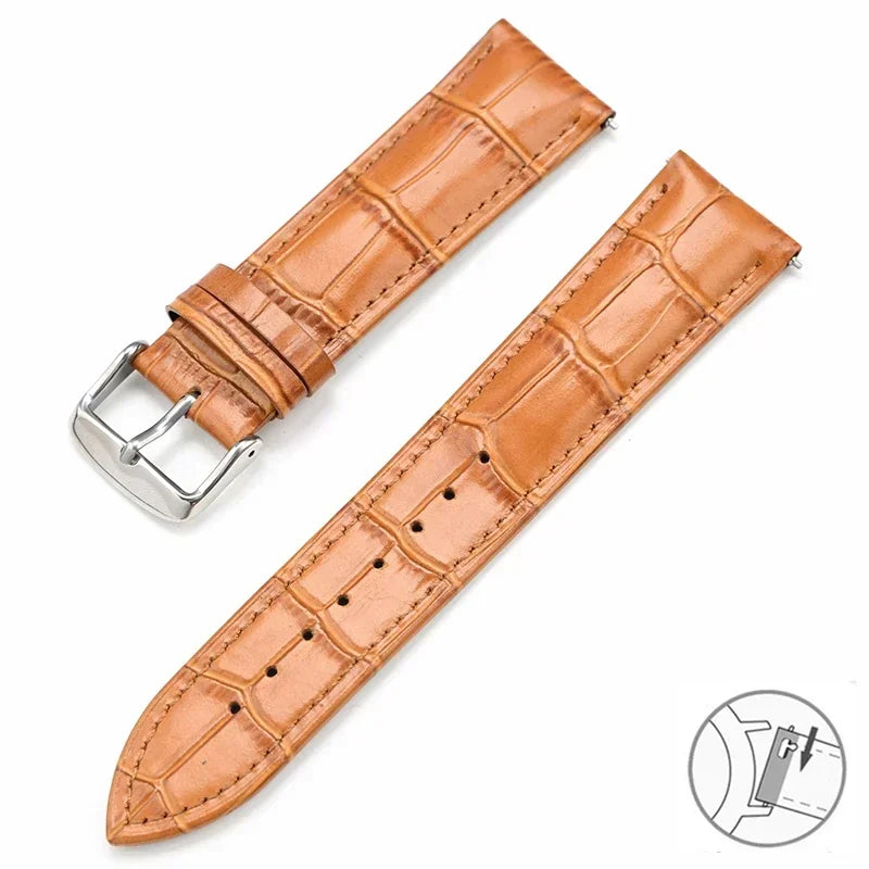 Motorola Moto Watch Croc-Embossed Leather Band