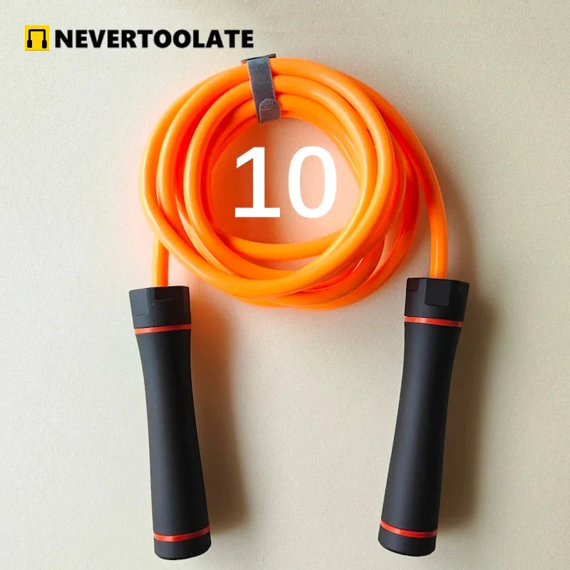 Heavy 460g Weighted Jump Rope - 10mm PVC HIIT Fitness Rope
