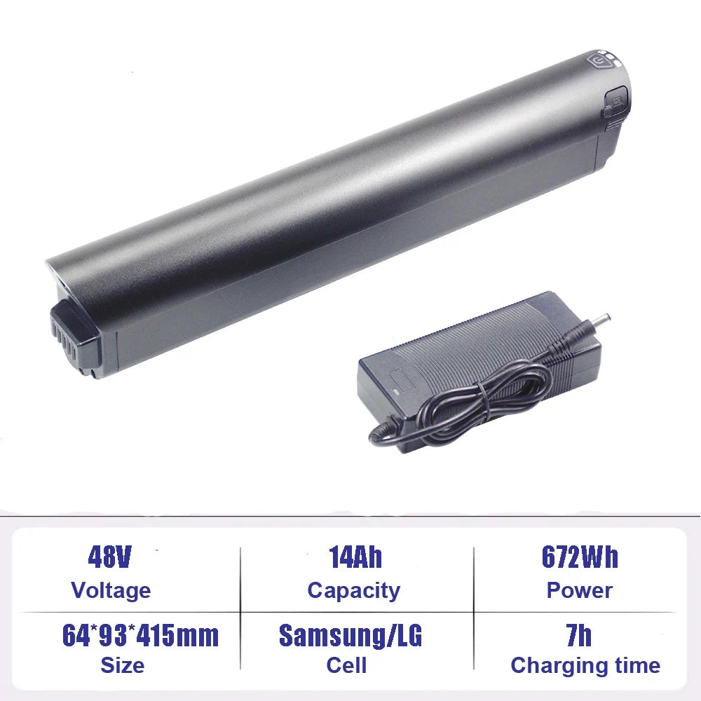 Removable Ebike Battery 48V 10.4Ah 14Ah Li-ion Battery 36V 13Ah for Vefreedom Cybervelo EK2 Pro URLIFE E26 Electric Bike