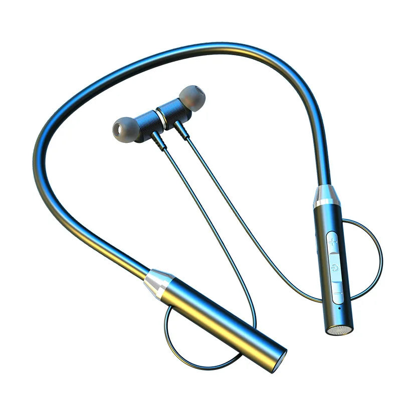 9D Wireless Bluetooth Earphones Neckband Headphones Gaming Stereo Sports Headset Halter Waterproof Magnetic Earbud With Micphone