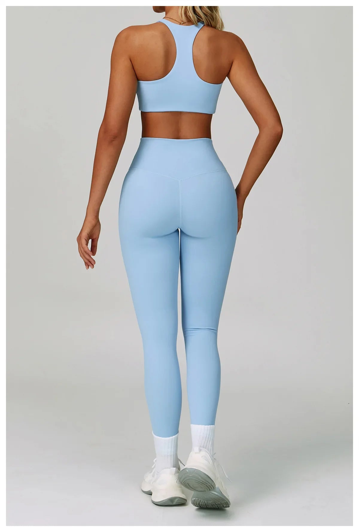 2/3-Piece Activewear Set – Sports Bra & High Waist Leggings