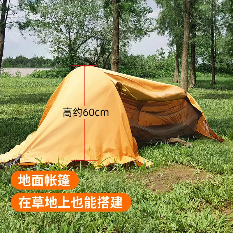 Hammock, tree tent, waterproof and mosquito-proof, hiking and camping single hammock, mosquito net hammock for outdoor camping