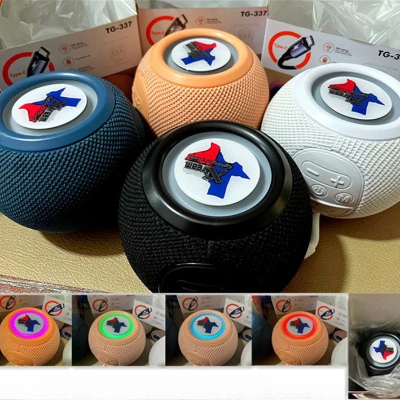 Office Bluetooth speaker Wireless fabric Card subwoofer Portable mini Bluetooth speaker Holiday gift Outdoor music player