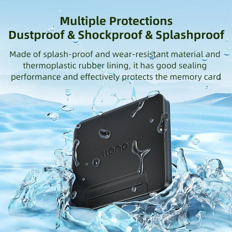 Llano Card Case Holder Water Resistant & Anti-Shock Memory Card Case for SD/Micro SD TF Card  Storage Organizer Protector Cover