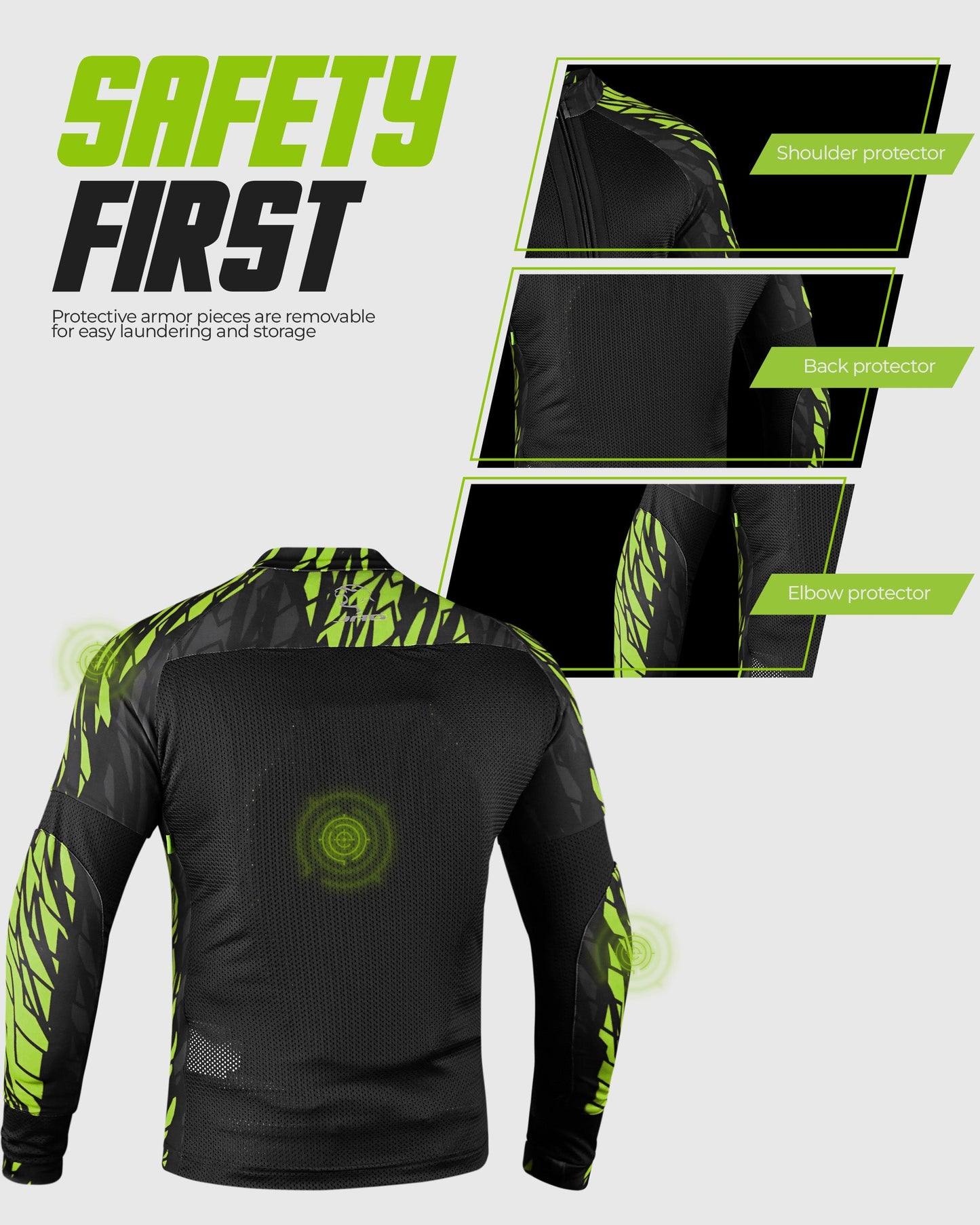 Camiseta de moto JAG | Protección con certificación CE