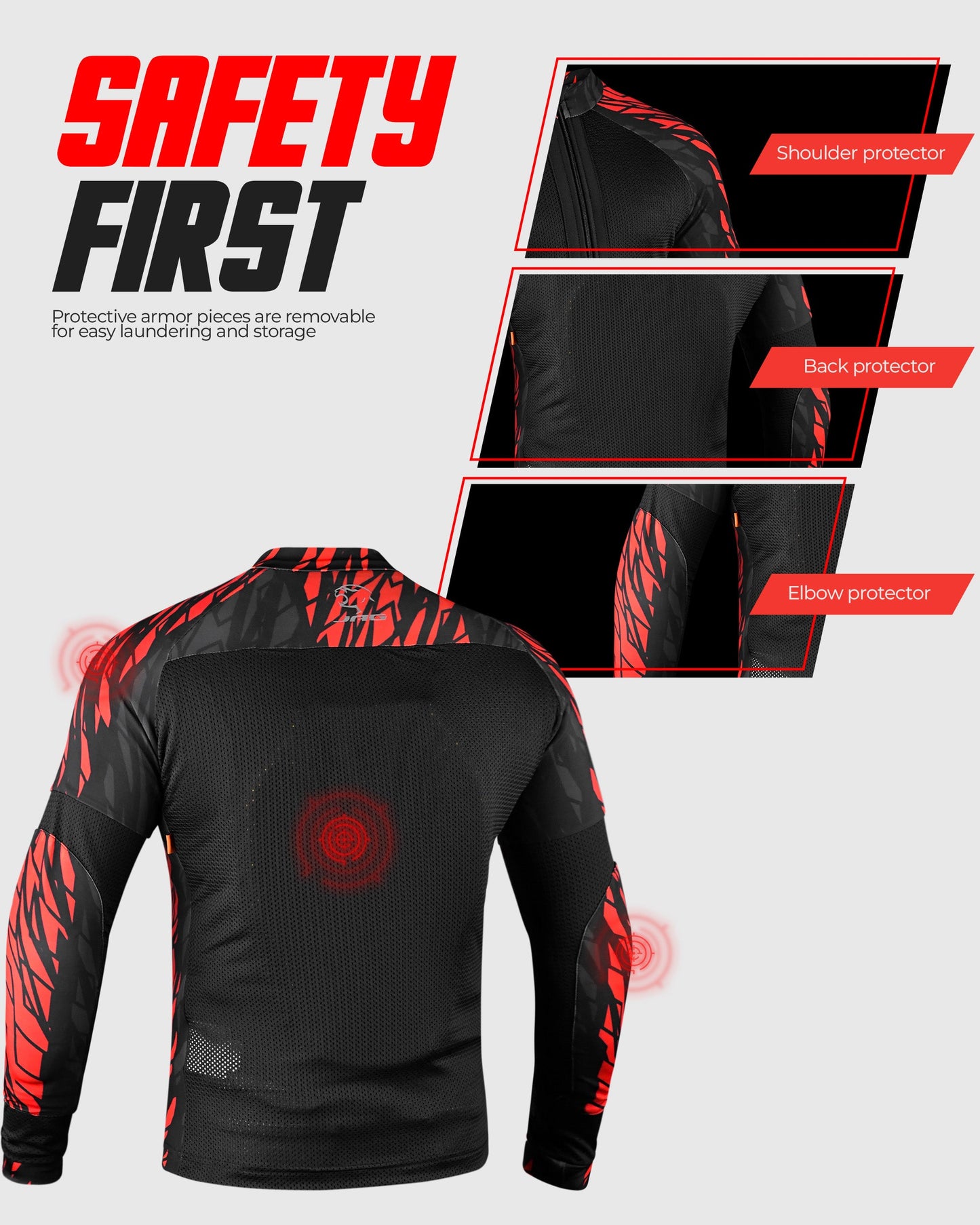 Camiseta de moto JAG | Protección con certificación CE