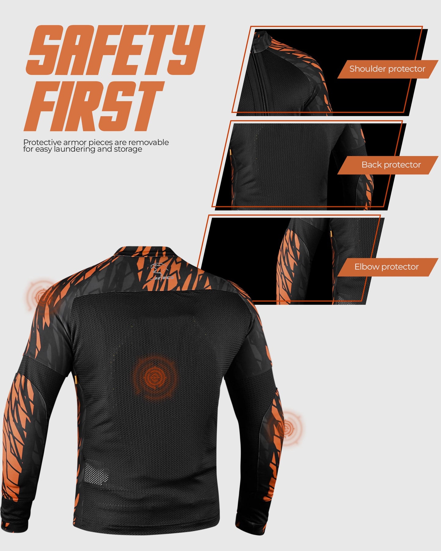 Camiseta de moto JAG | Protección con certificación CE