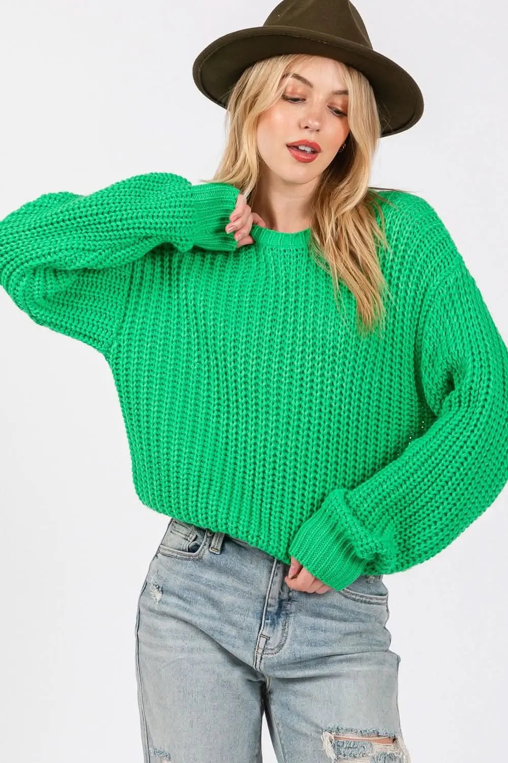 Sweaters Trendsi Sage+Fig Women's Cozy Sweater Everyday Style Pullover Soft Knit