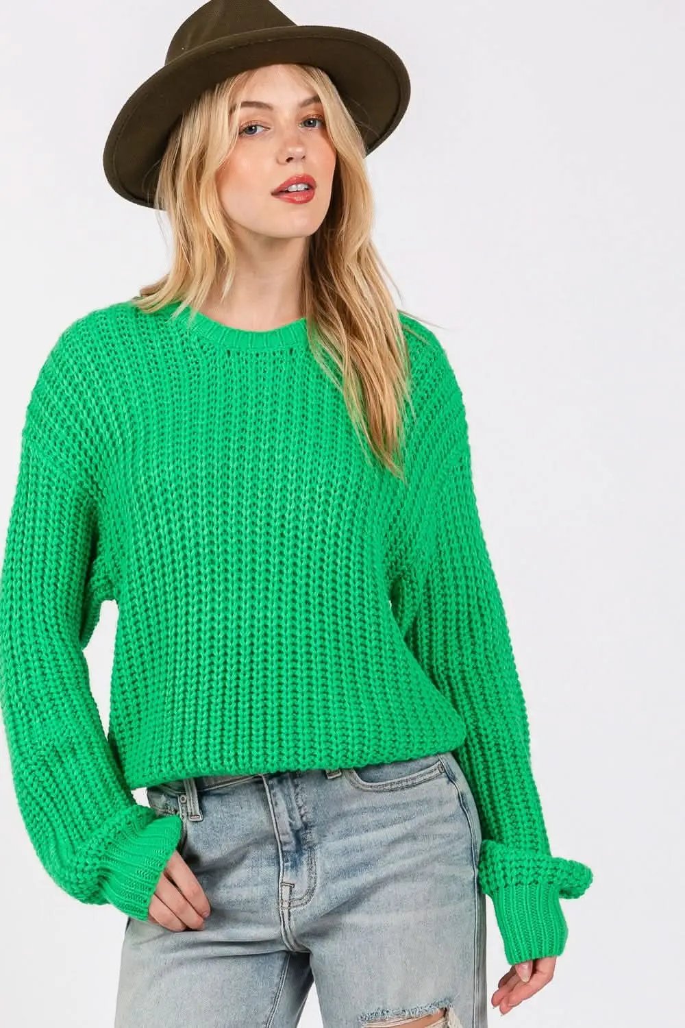Sweaters Trendsi Sage+Fig Women's Cozy Sweater Everyday Style Pullover Soft Knit