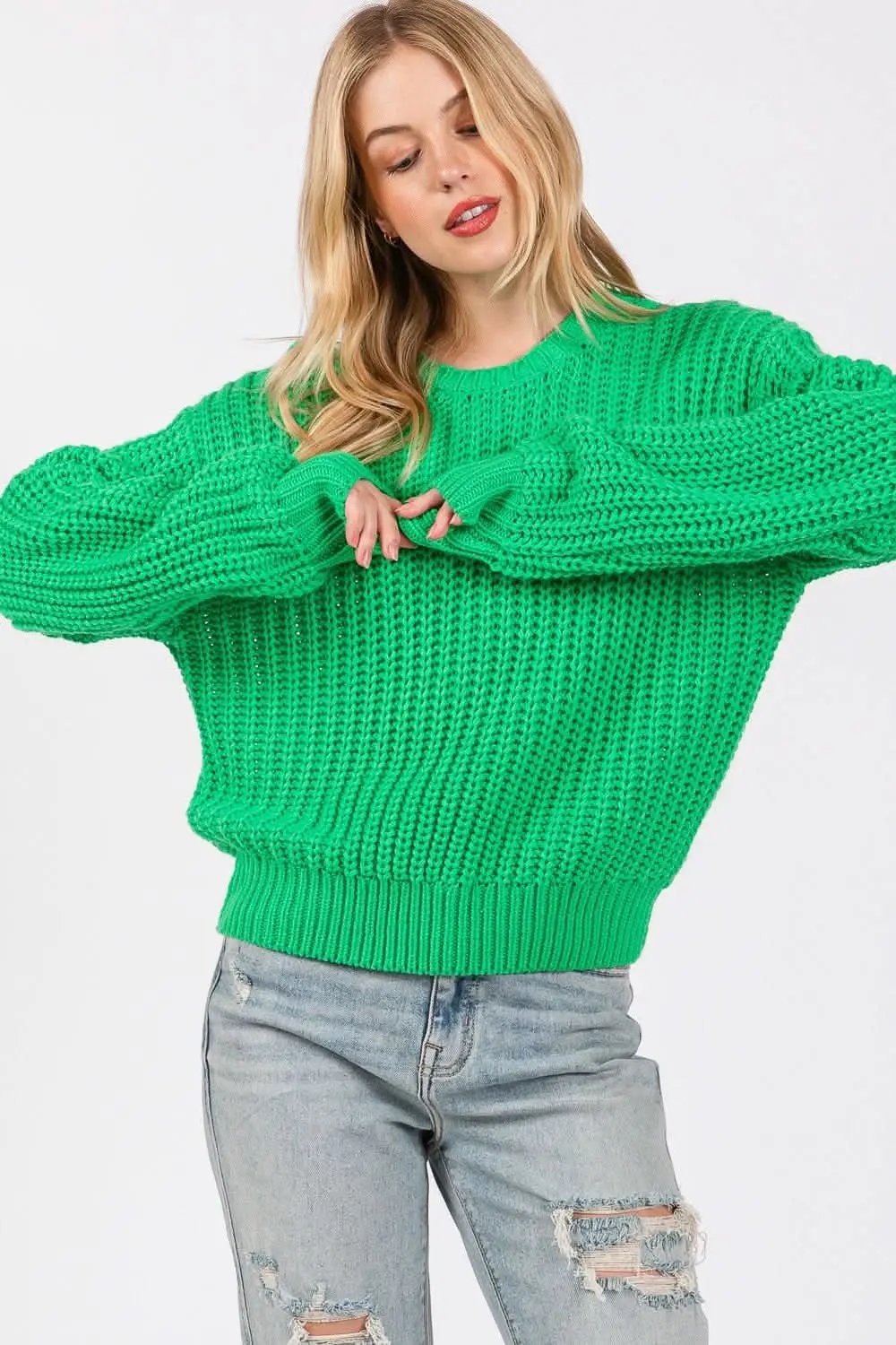 Sweaters Trendsi Sage+Fig Women's Cozy Sweater Everyday Style Pullover Soft Knit