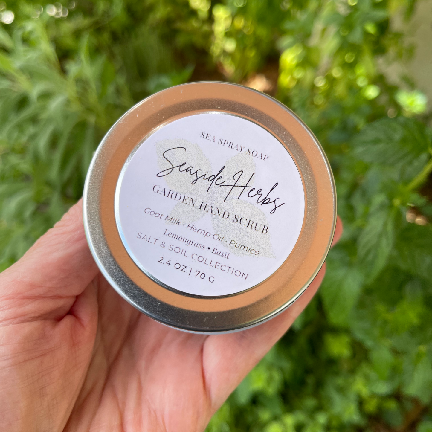 Exfoliante de manos para jardineros