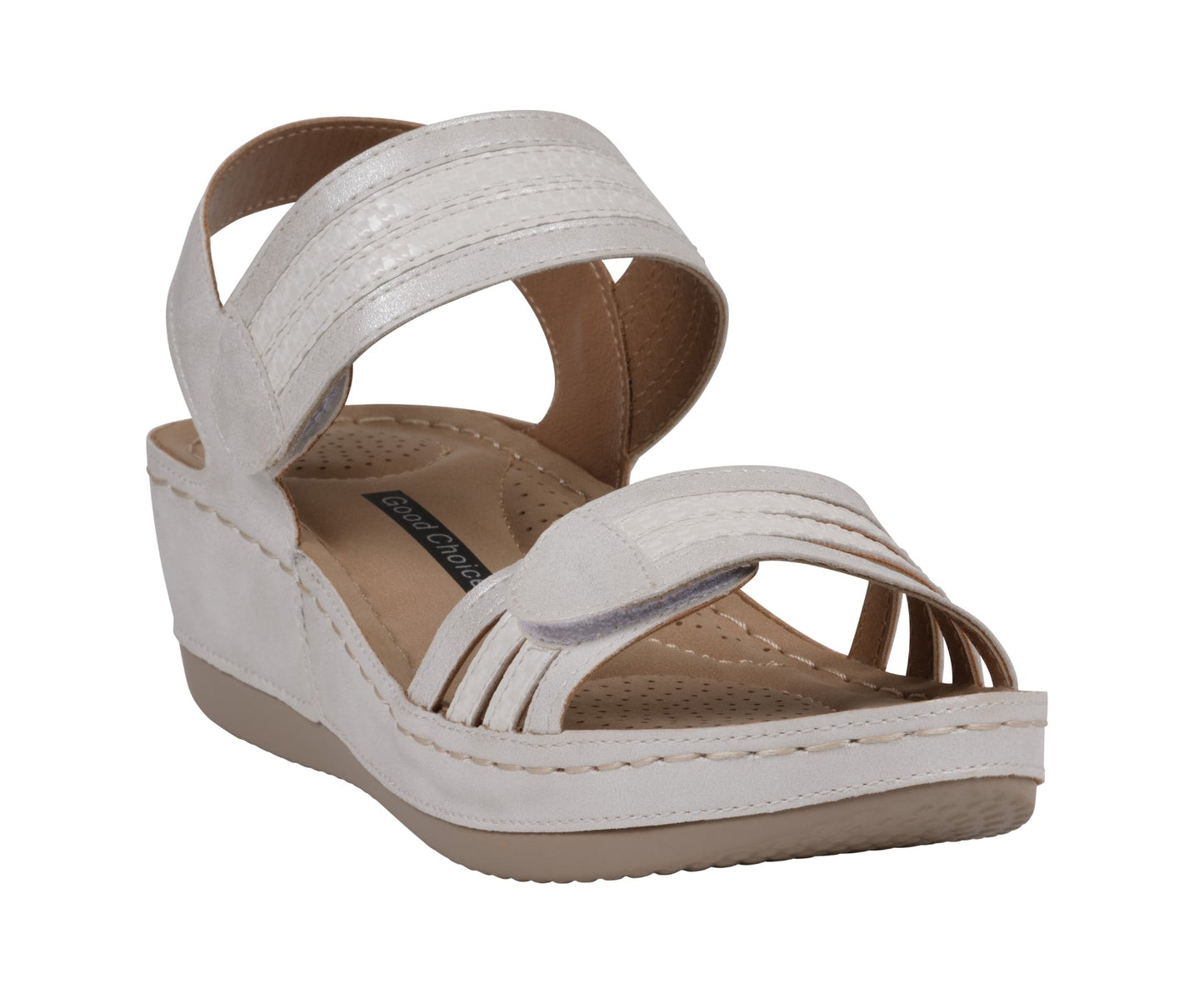 Sandalias Samar de cuña blanca