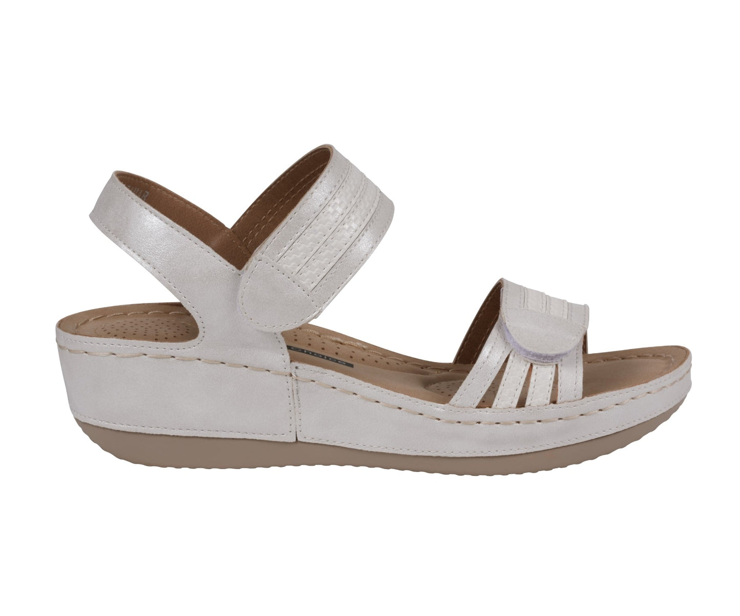 Sandalias Samar de cuña blanca