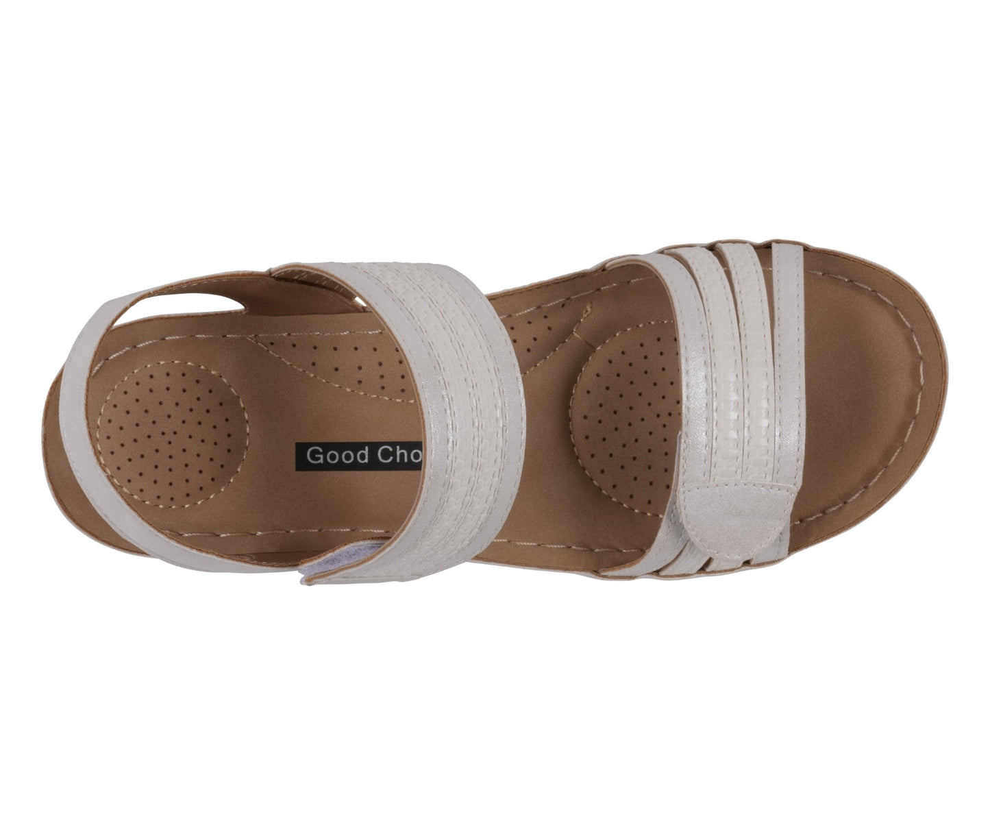 Sandalias Samar de cuña blanca