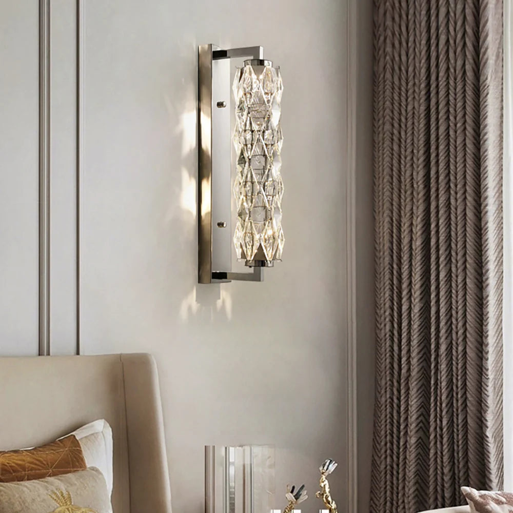 Lámpara de pared de cristal Sanne