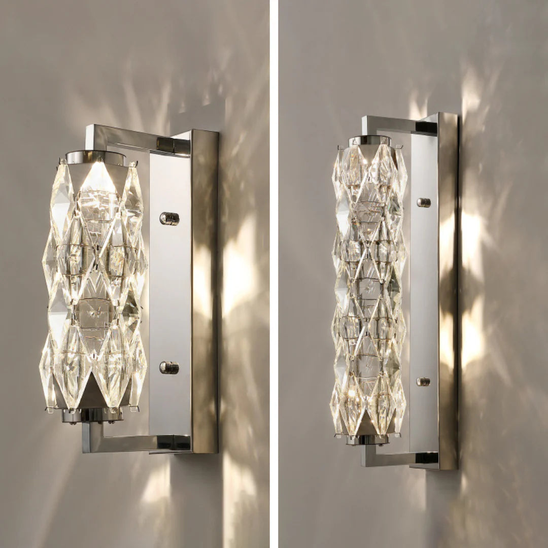 Lámpara de pared de cristal Sanne