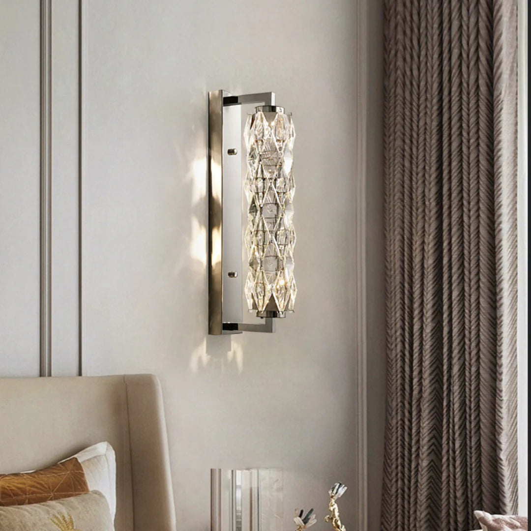 Lámpara de pared de cristal Sanne