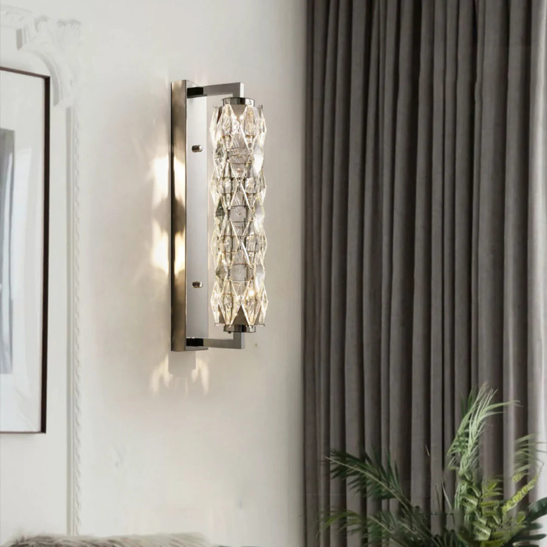Lámpara de pared de cristal Sanne