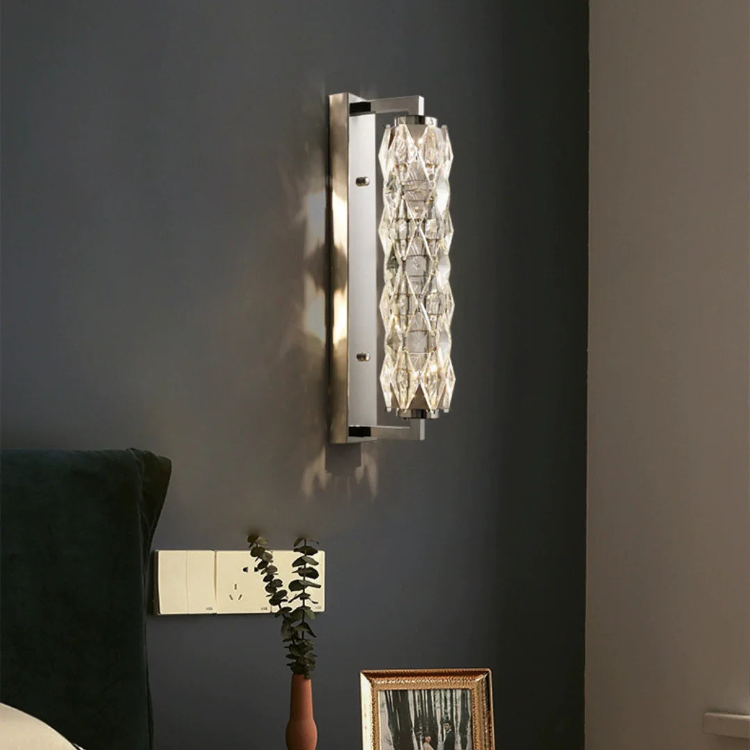 Lámpara de pared de cristal Sanne