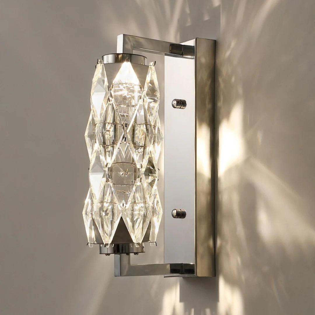 Lámpara de pared de cristal Sanne