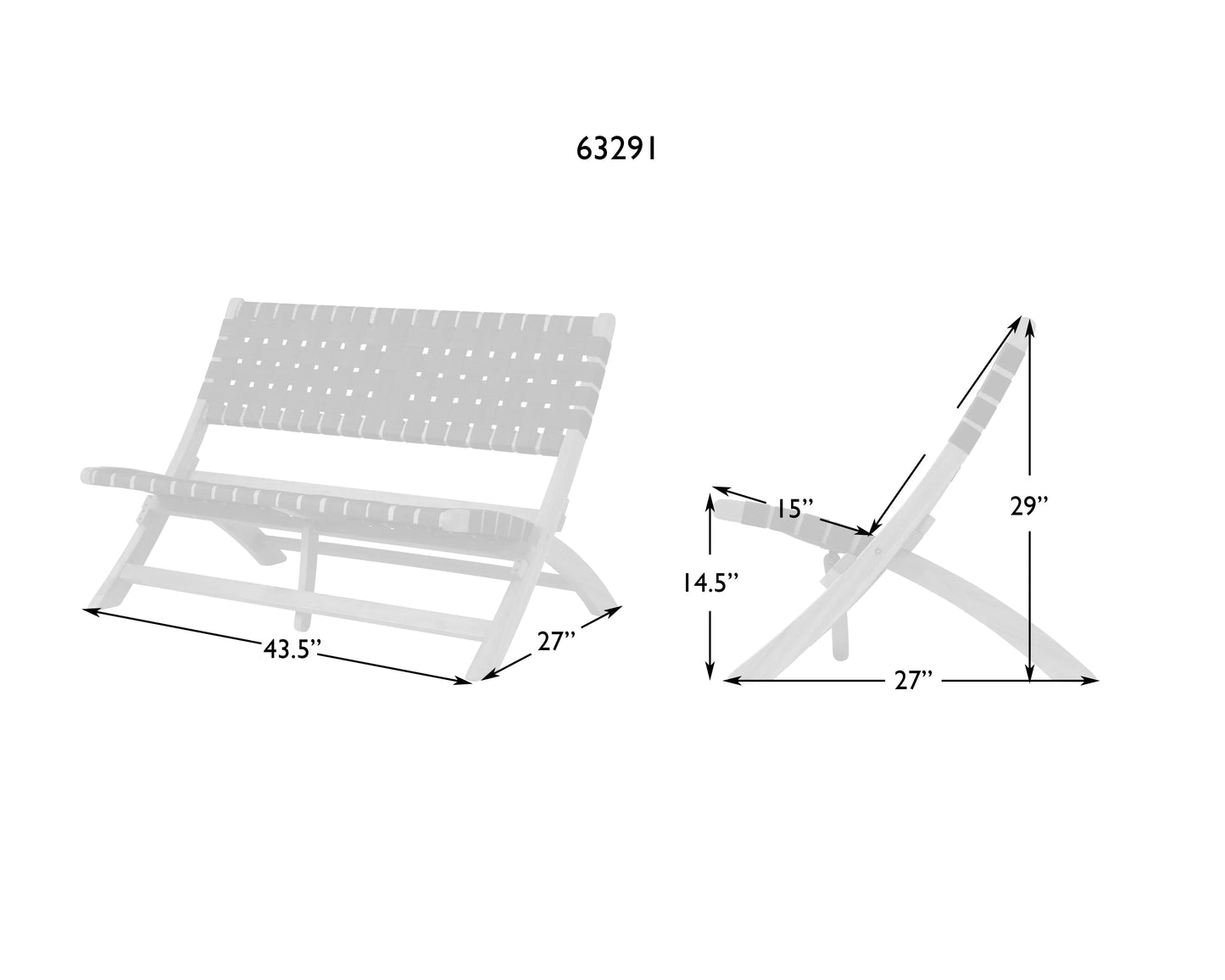 Sava Indoor Outdoor Folding Bench
