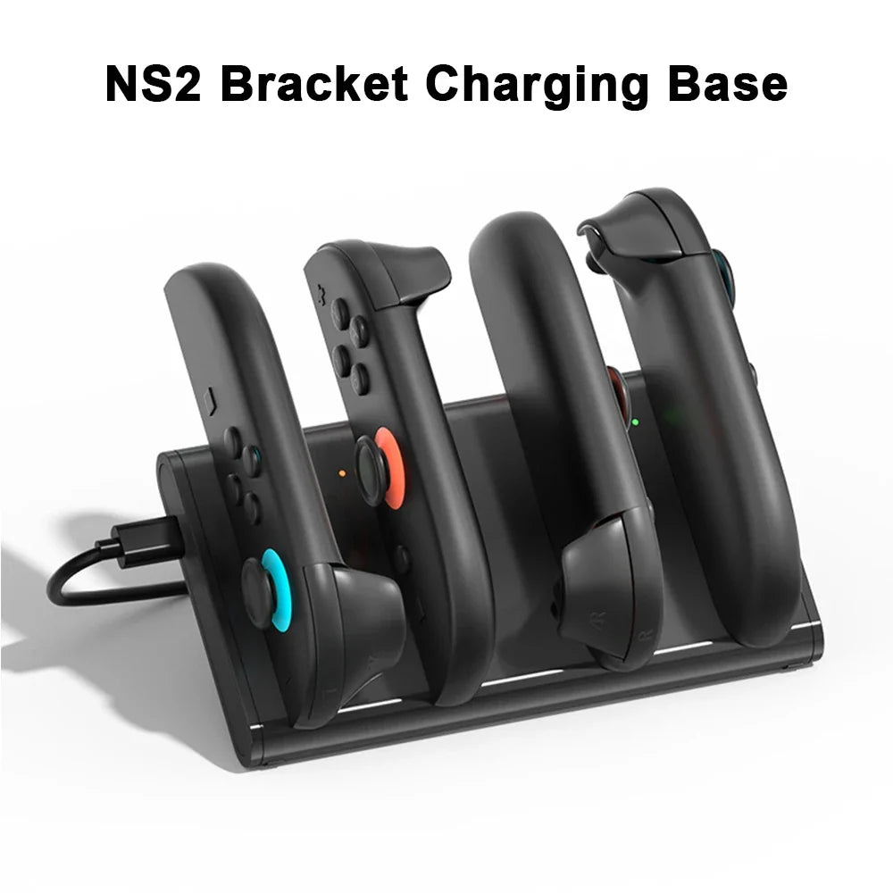 Charging Dock for Nintendo Switch 2 Joycons Dock Charger Stand Station with LED Indication USB Type-C Charger Cable for Switch 2