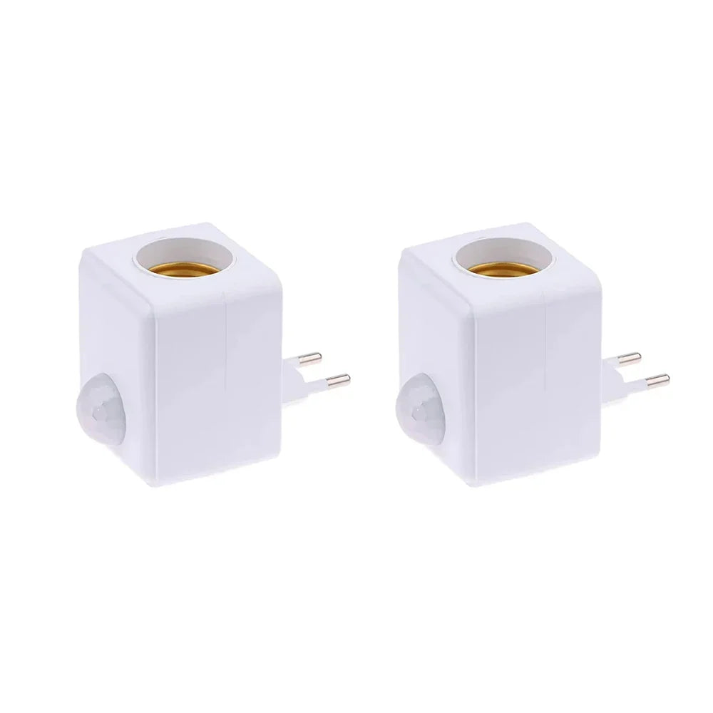 AC85-265V E27 Led Lamp Base with Motion Sensor PIR Human Induction Light Bulb Holder Socket Adapter Converter Adjustable