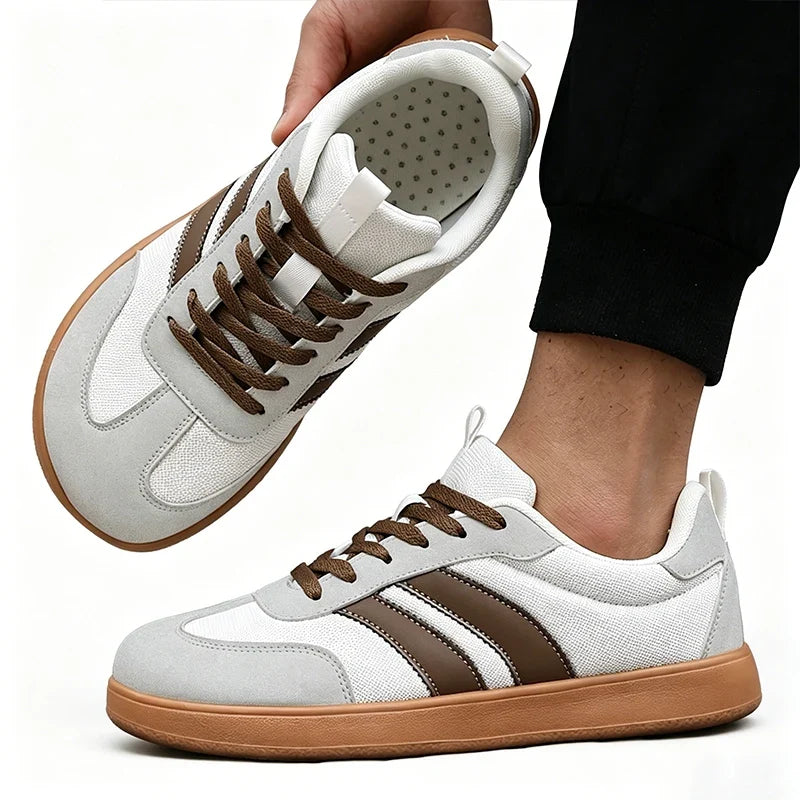 Women's Wide Foot Sports Shoes, German Training Shoes Trendy Shoes Minimalist Retro Fashion Breathable Mesh Casual Walking Shoes