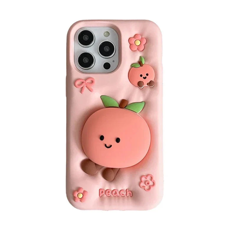 Funda Kawaii Peach para iPhone