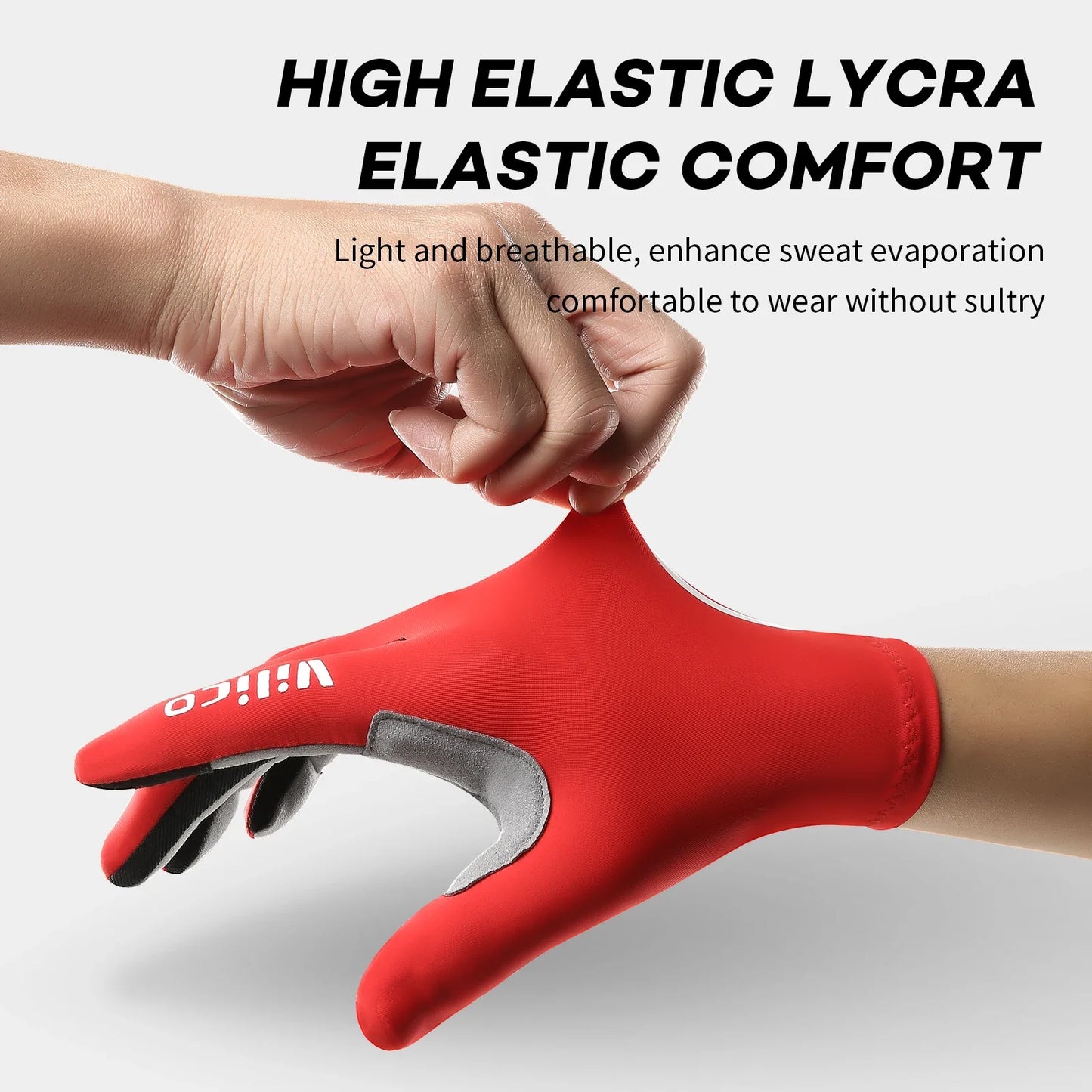 Vilico Professional Outdoor Cycling Gloves With Sensitive Touch Screen Shock Absorption Anti Slip Wear-resistant Riding Gloves