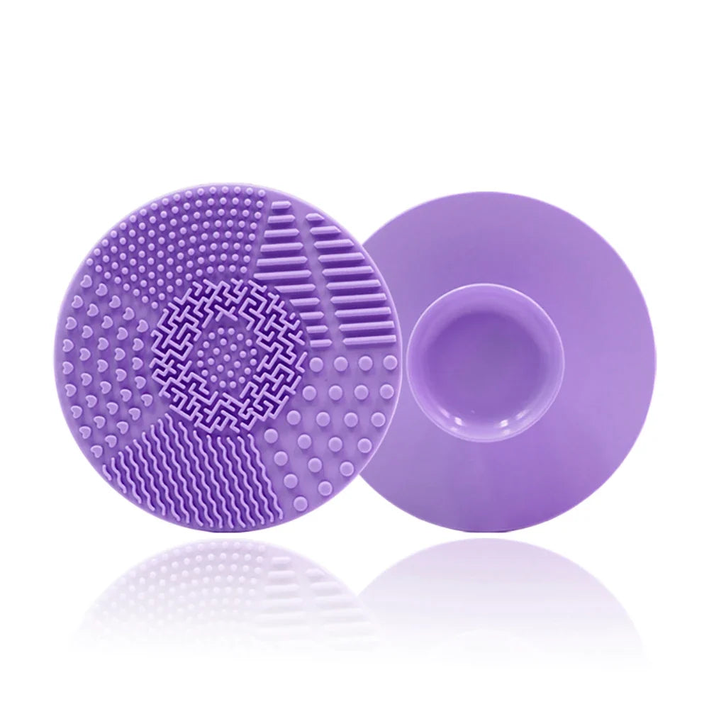 Silicone Makeup Brush Cleaner Folding Powder Puff Cleaning Bowl Eyeshadow Brushes Washing Soft Mat Beauty Tools Scrubber Box