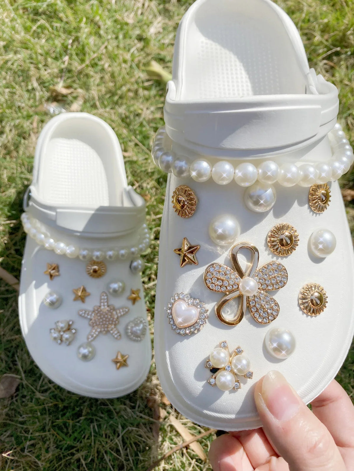 26pcs Hole Shoes Accessories, Including Detachable Star, Flower, Bear Design Shoe Charms, Suitable For Sandals & Beach Shoes & H