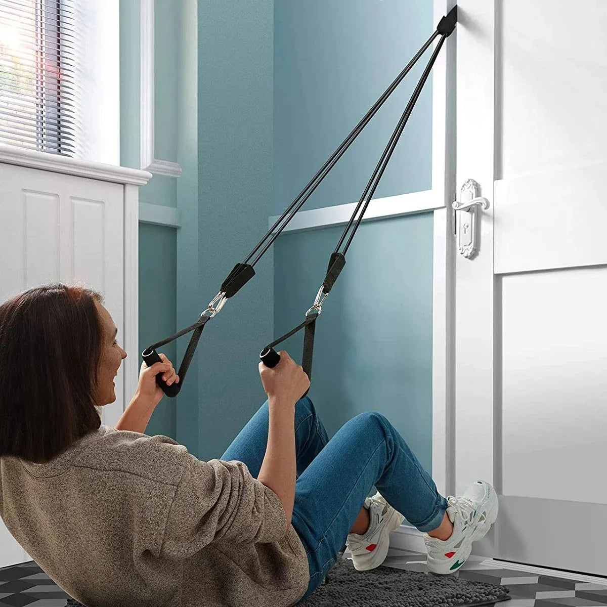 Wrapped Resistance Band Elastic Band Strength Training Rod Set Resistance Fitness Equipment Sports Belt Sports Equipment