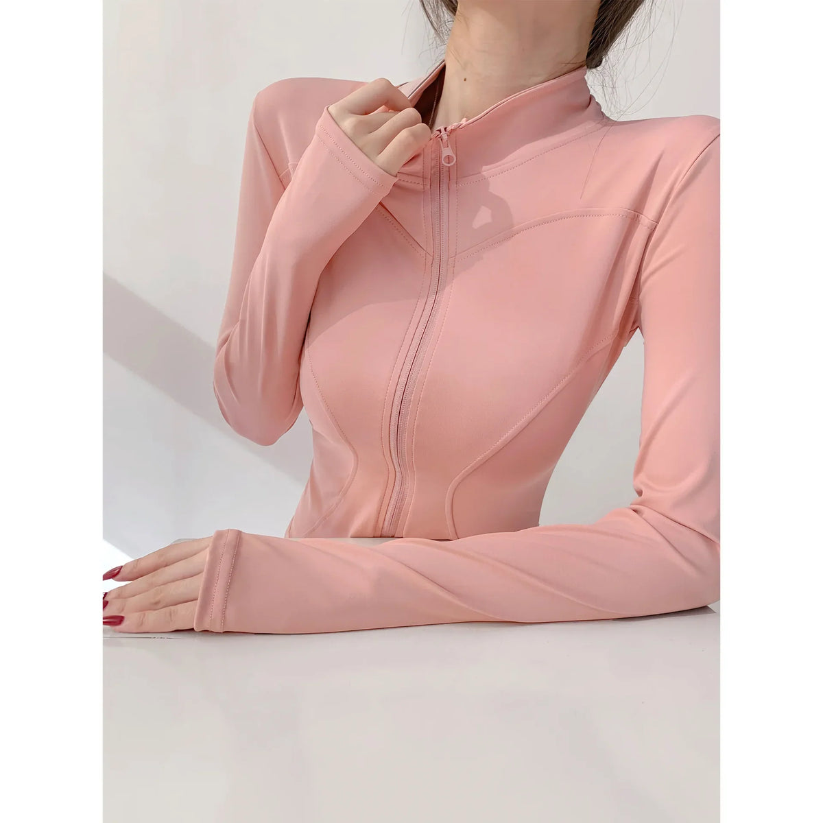 Women's Zippered Yoga Shirt
