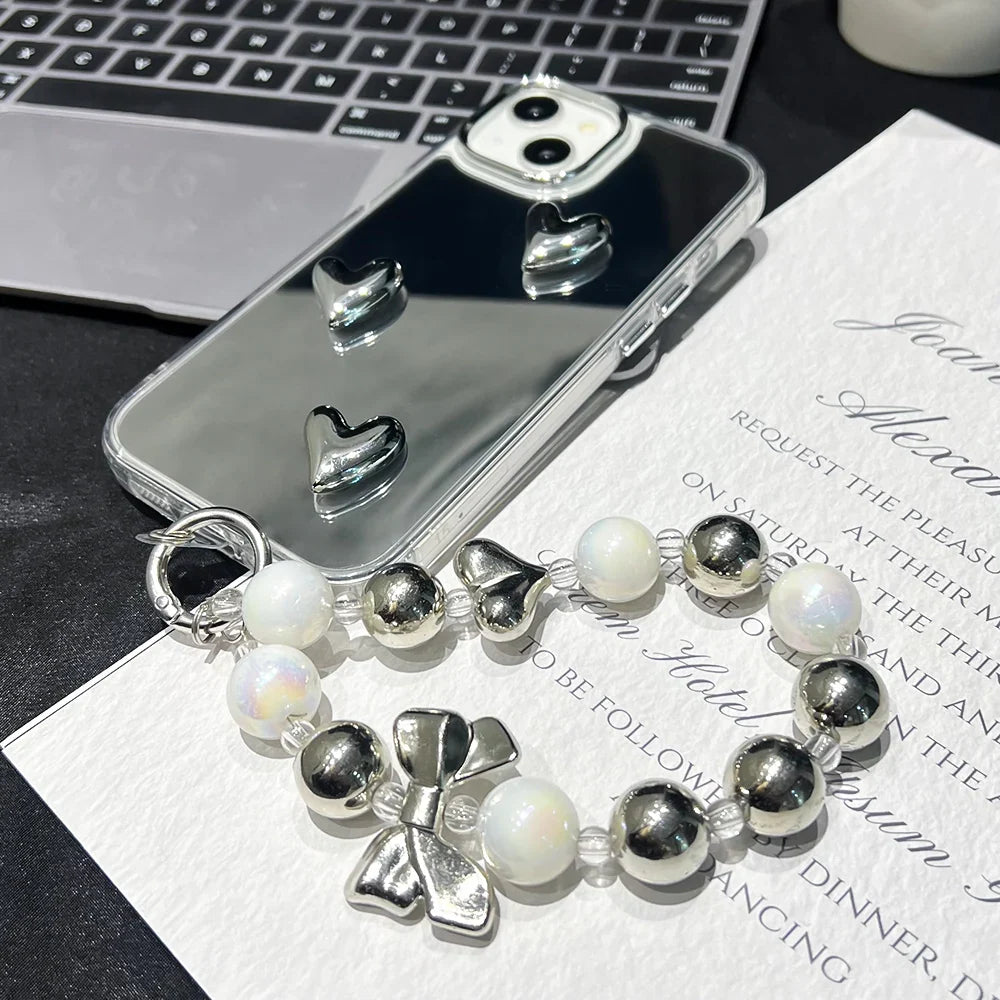 3D Love Heart Mirror Phone Case